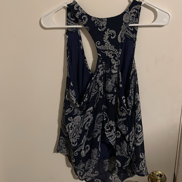 Ambiance Blue Floral Blouse - Picture 2 of 3